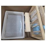 3 in 1 Rabbit Hay Feeder with Litter Box,Upgraded Wooden Hay Feeder Set for Guinea Pig Chinchilla Bunny Other Small Animals,Quick Cleaning & Large Capacity & Preventing Waste