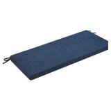 baibu 36 Inch Classic Solid Color Bench Cushion with Ties, Non-Slip Indoor Rectangle Bench Seat Cushion Standard Size Foam Pad with Machine Washable Cover - One Pad Only (Dark Blue, 36x15x1.5in)