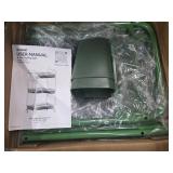 YASONIC 3 Tier Rolling Cart   Metal Utility Storage Carts with Wheels, Craft Carts Organizer with Hanging Cups, Hooks, Mesh Basket for Bedside Kitchen Office Art, Green