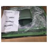 YASONIC 3 Tier Rolling Cart   Metal Utility Storage Carts with Wheels, Craft Carts Organizer with Hanging Cups, Hooks, Mesh Basket for Bedside Kitchen Office Art, Green