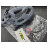 BATFOX Bike Helmet Mountain Bike Helmets for Men Women Adults MTB Bicycle Cycling BMX Bike Helmet, L(56-60CM), Gray W/Gopro base