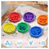 Stepping Stones for Kids   6 pcs EPP Balance Sensory Kids Stepping Stones for Toddlers 1-3 for Indoor Outdoor Activity Promoting Toddler