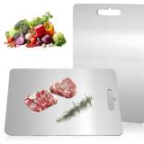 Katuchef Titanium Cutting Board,2026 New 100% Pure Titanium Cutting Boards for Kitchen,Titan Cut Pro Non toxic Doubld-Side Durable Chopping Boards, Easy to Clean and Store(1PC-XL:18.11 * 11.81)