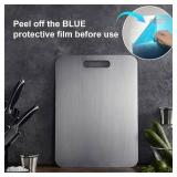 Katuchef Titanium Cutting Board,2026 New 100% Pure Titanium Cutting Boards for Kitchen,Titan Cut Pro Non toxic Doubld-Side Durable Chopping Boards, Easy to Clean and Store(1PC-XL:18.11 * 11.81)