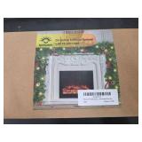 Nerosun 9FT Christmas Garland with 50LED Lights, Battery Operated Prelit Garland Christmas Decorations Timer 8 Mode, Artificial Outdoor Christmas Garland Greenery Pinecone for Indoor Door Decor