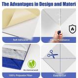 22 pack Acoustic Panels Self-Adhesive, 12"X 12"X 0.4"Sound Proof Foam Panels,Soundproof Wall Panels High Density, Acoustic Panels Sound Absorbing for Wall Decoration and Acoustic Treatment-white-02