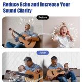 22 pack Acoustic Panels Self-Adhesive, 12"X 12"X 0.4"Sound Proof Foam Panels,Soundproof Wall Panels High Density, Acoustic Panels Sound Absorbing for Wall Decoration and Acoustic Treatment-white-02