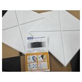 22 pack Acoustic Panels Self-Adhesive, 12"X 12"X 0.4"Sound Proof Foam Panels,Soundproof Wall Panels High Density, Acoustic Panels Sound Absorbing for Wall Decoration and Acoustic Treatment-white-02