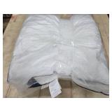 Siluvia 20"x20" Pillow Inserts Set of 2 Decorative Square Square Throw 20 Pillows with 100% Cotton Cover for Sofa, Couch, and Bed - White