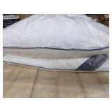 Siluvia 20"x20" Pillow Inserts Set of 2 Decorative Square Square Throw 20 Pillows with 100% Cotton Cover for Sofa, Couch, and Bed - White