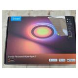 $130 Govee Smart Recessed Lighting 6 Inch, Matter RGBIC LED Recessed Light Work with Alexa, Google Assistant, Dimmable 1100LM Canless Downlight with Junction Box for Living Room, Bedroom, Kitchen 4 Pa