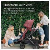 $150 UPPAbaby PiggyBack Ride-Along Board for Vista, Vista V2, and Vista V3 Strollers / Quick Attachment for Children to Stand + Stroll / 55 lbs. Weight Capacity
