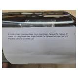 Exhaust Tip, Stainless Steel 5" Inlet 8" Outlet 15" Length Exhaust Tailpipe Universal Slant Angle Cut