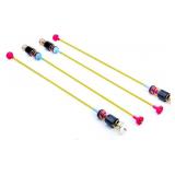 Washer Suspension Rods Kit DC97-18610F (4 Pcs) Compatible with Samsung Washing Machine WA50R5200AW, WA50K8600AV, WA52M7750AV, WA54M8750AW, Spring Rods Maintains Balance (28.3 In)