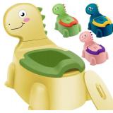 potty training toilet Potty Seat Baby Training Chair Boys Girls Toddler Dinosaur Comfortable children 1-5 years old Baby toilet Animal seat with lid back potty trainer (Yellow)