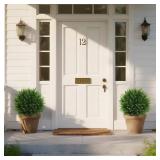 Artificial Cedar Topiary Trees, 20-Inch UV-Resistant Evergreen Shrubs with Base, Ideal for Outdoor and Indoor Decor, Including Front Porches