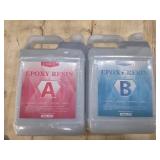OcePor Epoxy Resin-2 Gallon, Crystal Clear Epoxy Resin Kit, No Yellowing No Bubble Art Casting for Art Crafts, Jewelry Making, Wood & Molds(1 Gallon x 2)