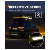 21 Cubic Feet Rooftop Cargo Carrier Bag, Waterproof Zip Soft Roof Top Cargo Bag with Anti-Slip Mat, Luggage Lock, 2 Reflective Strips, 6 Door Hooks, Storage Bag, for All Cars with/Without Rack