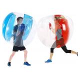 SUNSHINE-MALL 48 inch 2 pcs Bumper Sumo Ball for Adults,Kids, Inflatable Bounce Body Zorb Ball for Outdoor Team Gaming Play for 6 Ages+ (red+Blue)