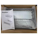 Under Sink Organizer Storage 2-Tier Premium Metal Pull-Out Kitchen Cabinet Organizer with Sliding Drawer, Height Adjustable, Heavy Duty for Kitchen & Bathroom Organizers 2 Pack Grey