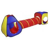 Piggy Poo and Crew Interactive Pet Tunnel and Fun Pet Playhouse | Collapsible Design | Indoor/Outdoor - for Dogs, Pigs, Rabbits, and Other Small Pets