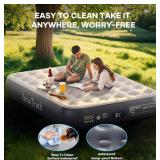 InnoTruth Queen Camping Air Mattress with Built-in Pump, Inflatable Blow up Mattress for Home & Guests, Family Choice Award Winner, 13" Raised Colchones Inflables Air Bed, Ideal for Travel & Outdoor