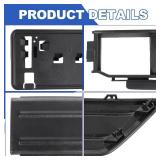 Front Bumper Grille W/Front Bumper Guards Pads & License Plate Frame Bracket Kit Compatible with Ford F-150 2021-2023 Lower Center Cover Spacer Panel Replaces# ML3Z17B968BA ML3Z17B968BB