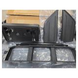 Front Bumper Grille W/Front Bumper Guards Pads & License Plate Frame Bracket Kit Compatible with Ford F-150 2021-2023 Lower Center Cover Spacer Panel Replaces# ML3Z17B968BA ML3Z17B968BB