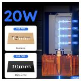 $400 ATOMSTACK 20W Laser Engraver, A20 PRO V2 Laser Cutter, High Accuracy Laser Engraving Machine for Personalized Gifts, Business Cards, Wood, Metal, Acrylic, Leather