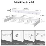 Drying Rack Clothing,Clothes Drying Rack Wall Mounted,Laundry Drying Rack Wall Mount,Foldable,Collapsible,60 lb Capacity 5 Aluminium Poles with 6 Hooks,Space Saving Clothes Drying Rack,White 40"