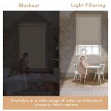 Persilux Blackout Roller Shades for Windows,Cordless,Linen Fabric,Roller Blinds for Windows,Thermal Insulated Fabric UV Protection,Window Shades for Home,Office,Bedroom,Door,Blackout-Beige,Custom Now