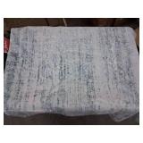 15ft x 20ft Area Rug White With Blue Patterns