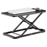 Keyboard and Mouse Riser, 24" x 12" Ergonomic Keyboard Riser, Height Adjustable keyboard stand for desktop, Standing Keyboard Tray, Black