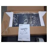 Keyboard and Mouse Riser, 24" x 12" Ergonomic Keyboard Riser, Height Adjustable keyboard stand for desktop, Standing Keyboard Tray, Black