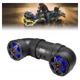 $110 KEMIMOTO ATV Speaker 6.5 Inch Bluetooth-connectivity ATV UTV Sound Bar w/ 20 RGB Light Modes, 2X Full Range Speakers 2X Tweeters Boat Sound System Compatible with Polaris Sportman Fourtrax Can Am