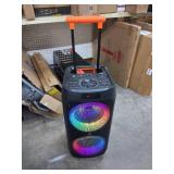 $200 JYX Karaoke Machine with 2 Wireless Microphones, 24" Big Portable Bluetooth Speaker for Adults with RGB Light PA System Treble & Bass, Support TWS/USB/AUX/TF Card/REC, for Home Party Outdoors