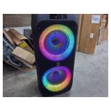 $200 JYX Karaoke Machine with 2 Wireless Microphones, 24" Big Portable Bluetooth Speaker for Adults with RGB Light PA System Treble & Bass, Support TWS/USB/AUX/TF Card/REC, for Home Party Outdoors