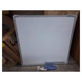 H-Qprobd White Board Dry Erase Whiteboard for Wall, 24"x24" Hanging Wall Mounted Magnetic Whiteboard Aluminium Frame for Home, Office, School, Kitchen
