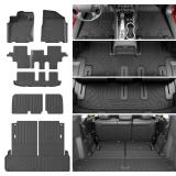 $160 7 Seats Floor Mat Compatible with 2013-2020 Nissan Pathfinder Cargo Mat Floor Liner 14-20 Infiniti QX60 13 JX35 2nd Backrest Trunk Liner Replacement for 2013-2020 Nissan Pathfinder Accessories