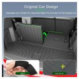 $160 7 Seats Floor Mat Compatible with 2013-2020 Nissan Pathfinder Cargo Mat Floor Liner 14-20 Infiniti QX60 13 JX35 2nd Backrest Trunk Liner Replacement for 2013-2020 Nissan Pathfinder Accessories