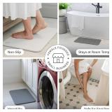 Dorai Home Bath Stone Mat 23.6"x15.4"   Luxury Diatomite Stone Mat, Quick-Dry, Non-Slip, Rain Sandstone