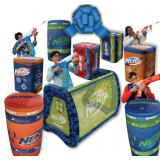 $119 NERF NERF Stadium Pack   8-Piece Inflatable Barricade Shield Bunker Set for War, Laser Tag, Foam Dart Blasters, Gel Blasters, Water Blasters & Outdoor Battle Play