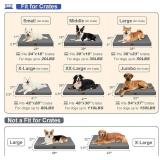 Outdoor Orthopedic Dog Bed, Waterproof Dog Bed for Large Dogs 30x20 Inch, Egg Crate Foam Pet Mat with Washable Removable Oxford Cooling Cover, Grey