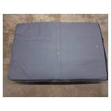 Outdoor Orthopedic Dog Bed, Waterproof Dog Bed for Large Dogs 30x20 Inch, Egg Crate Foam Pet Mat with Washable Removable Oxford Cooling Cover, Grey