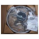 20" Ceiling Fan with Light, Upgraded Low Profile Fan, Flush Mount Ceiling Fan, 6 Speeds, Dimmable LED, App & Remote Control, Quiet DC Motor, for Bedroom, Living Room, F115 Black