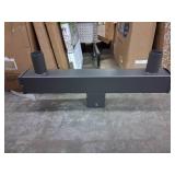 180 Degree Double Square Bullhorn Bracket for 2 Lights, Mounting Bracket with Square Pole,Double Tenons in 2 3/8 inch Slip Fitter Light, for Parking Lot Light and Outdoor Lighting fixtures