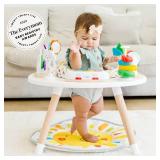 $150 Move2Play 4-in-1 Baby Activity Center | Montessori-Inspired Design | 8 Interactive Toys | Tummy Time, Exersaucer & Toddler Table | Shower Gift | Essential | Must Have for 3, 6, 12 Month Old (Sun)
