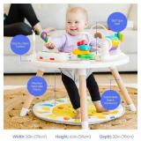 $150 Move2Play 4-in-1 Baby Activity Center | Montessori-Inspired Design | 8 Interactive Toys | Tummy Time, Exersaucer & Toddler Table | Shower Gift | Essential | Must Have for 3, 6, 12 Month Old (Sun)