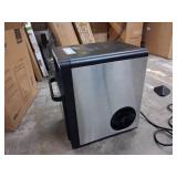 $257 Nugget Ice Maker Countertop - Silonn Smart Pebble Ice Machine, Pellet Ice 44 lbs per Day, Crushed Ice from Timer Function and Status Alerts with Silonn App, Stainless Steel