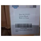 Persilux Cordless Blackout Roller Shades with Valance, Thermal Insulated Fabric Window Blinds, Free-Stop Shades for Home, Door and Bedroom (Black, 34.5"W x 72"H)